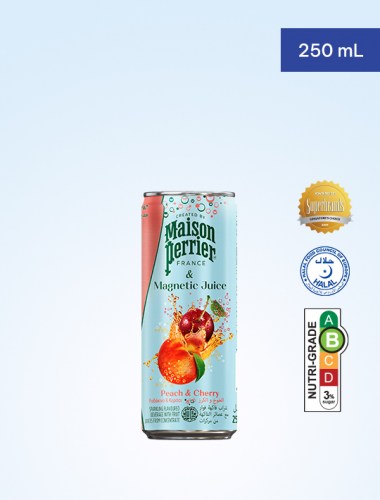 Maison Perrier Magnetic Juice Sparkling Beverage - Peach & Cherry